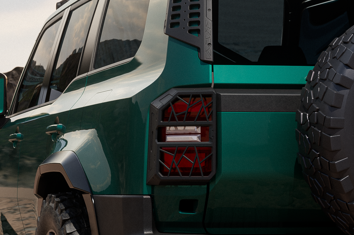 LC250 Overland Tail Lamp Guards (2024+) – Magnesium-Alloy - Tail Light Guards for Toyota Land Cruiser LC250 (2024+)