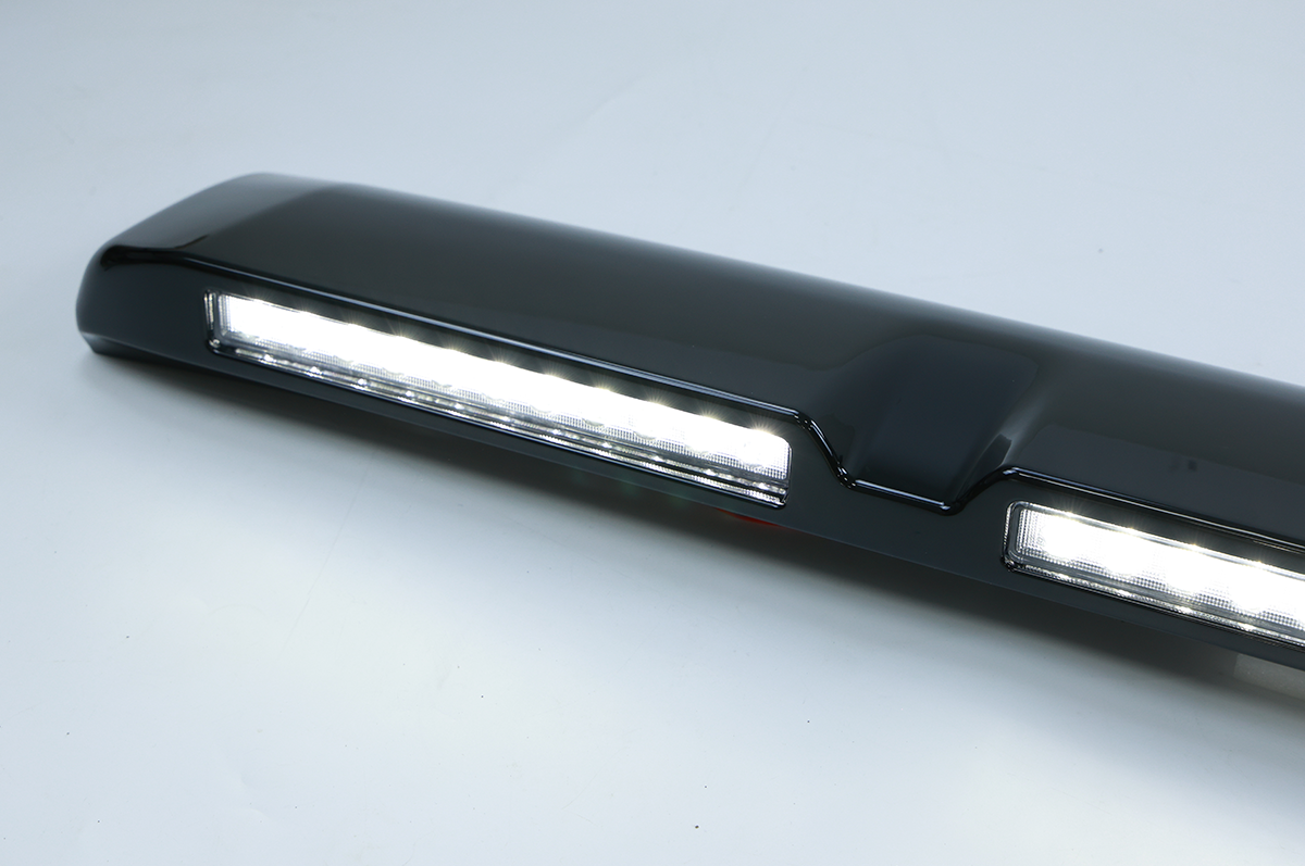 Triple roof light for Transit Custom 2024+ - Upgrade your Transit Custom 2024+ with the Gloss Black Triple LED Roof Light
