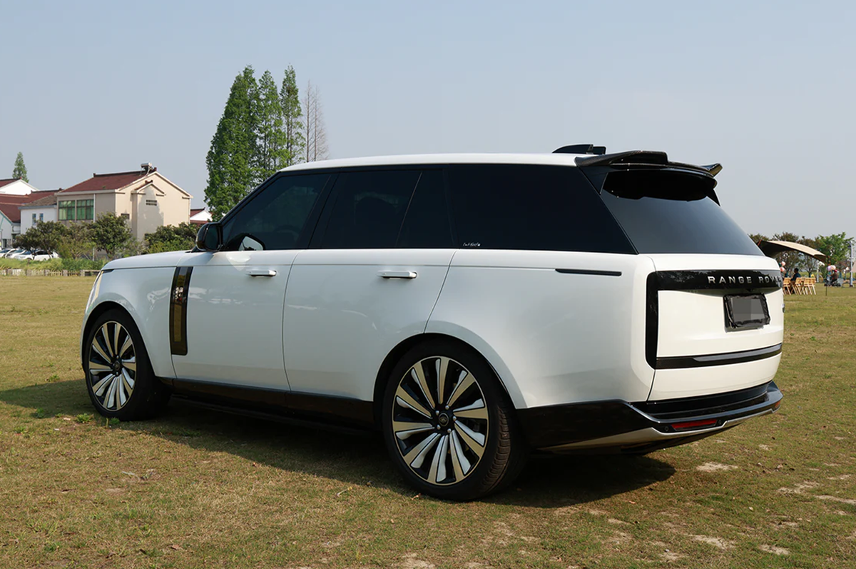 Black ABS Window Visor Set with Aerodynamic Profile - Black ABS Window Visors for Land Rover Defender 90/110/130