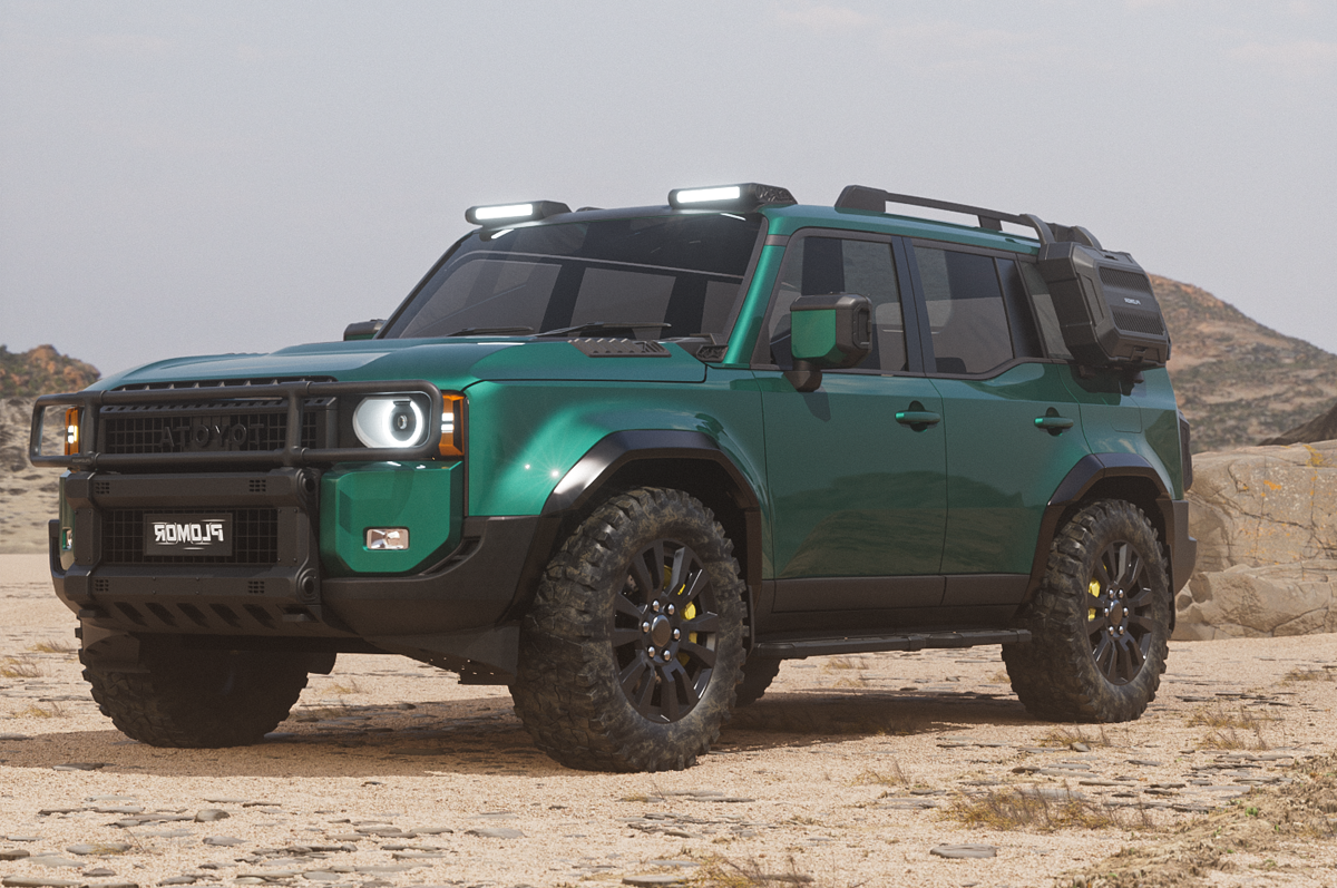 ABS Wide Body Fender Flares for Toyota LC250 - Wide Body Fender Flares for Toyota Land Cruiser LC250 – Gloss Black ABS