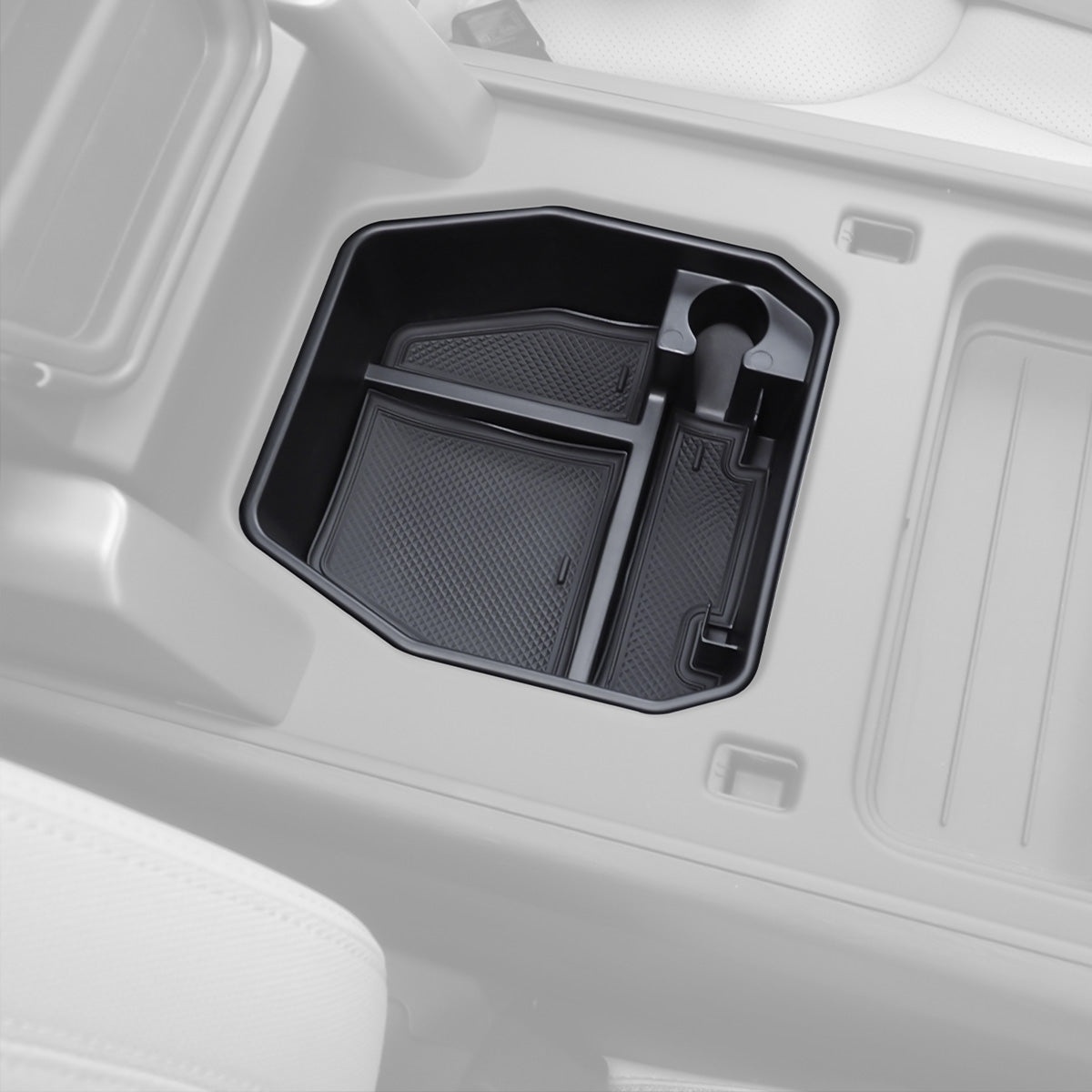 Armrest Storage Box — ABS & Flocking-2