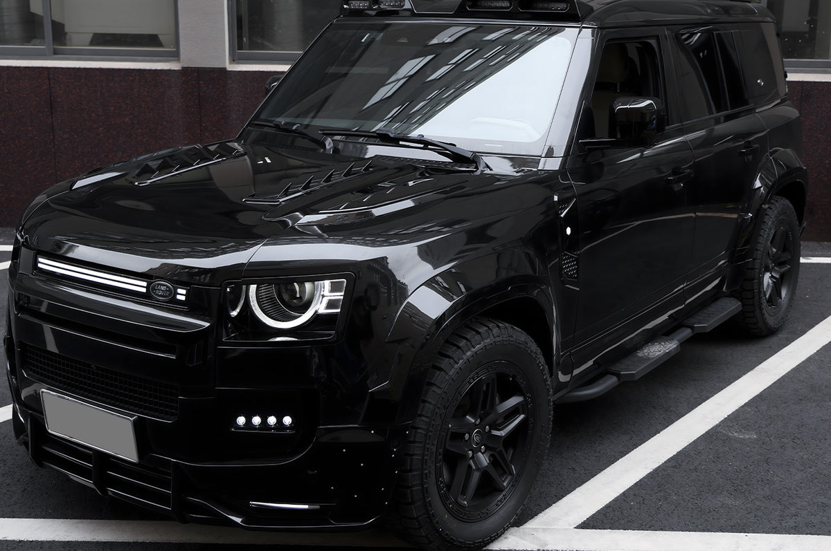 Extended Width Design - Extended Wheel Arch Kit for Defender 110 – Wide Profile, Painted Finish