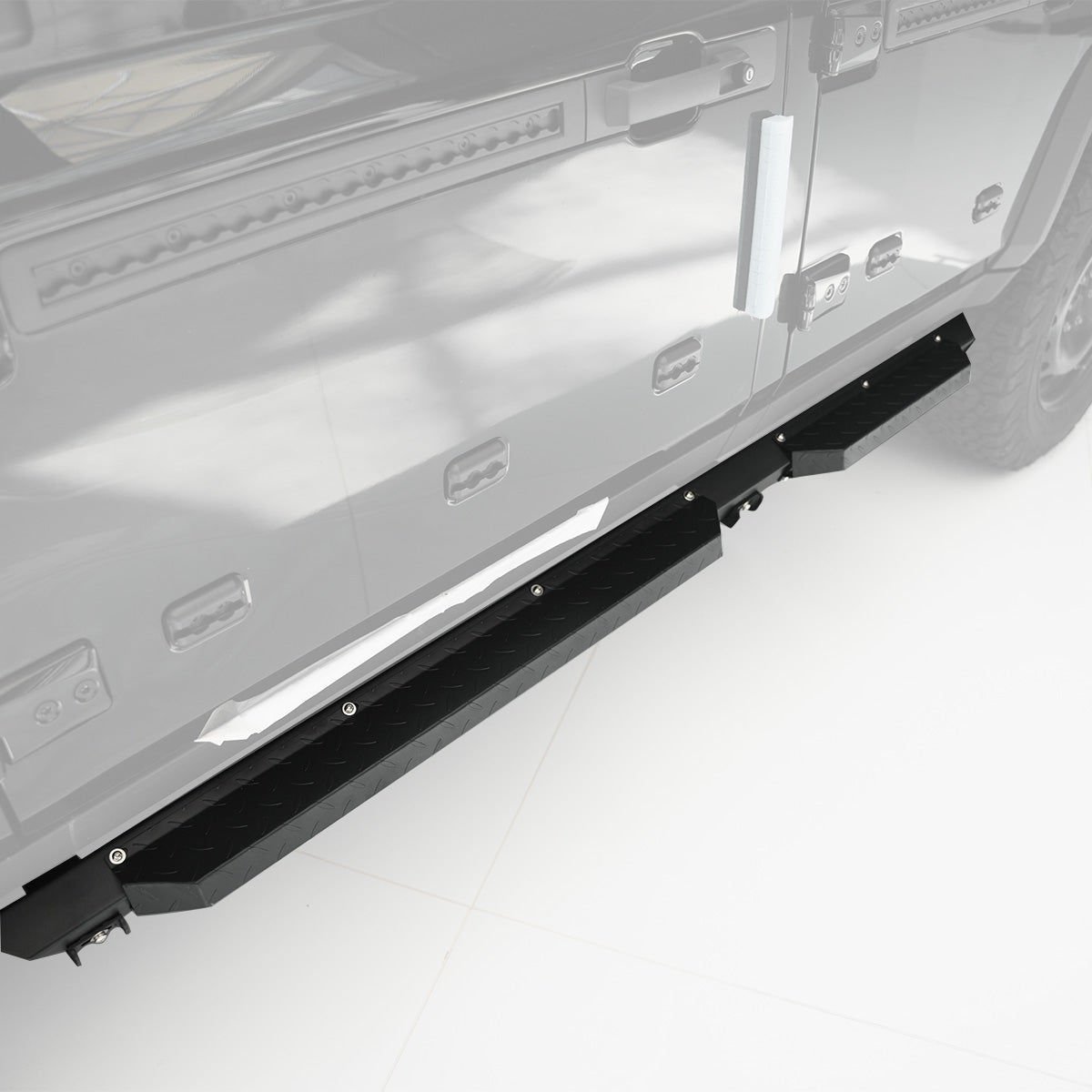 Fixed Side Steps (Quick-Release A Style) for INEOS Grenadier – Steel Bolt-On Design-2