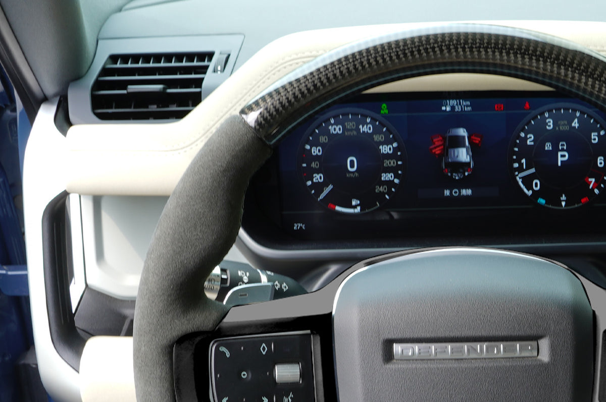 Alcantara + Carbon Fiber - Flat-Bottom Performance Steering Wheel – Nappa / Alcantara / Alcantara + Carbon Fiber