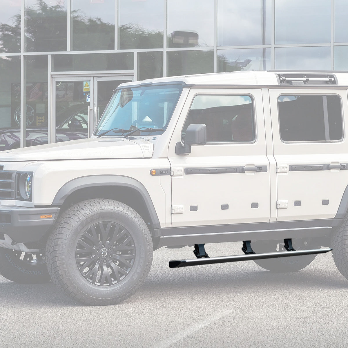 LED Electric Side Steps for INEOS Grenadier – Aluminium Alloy Retractable Running Boards-2