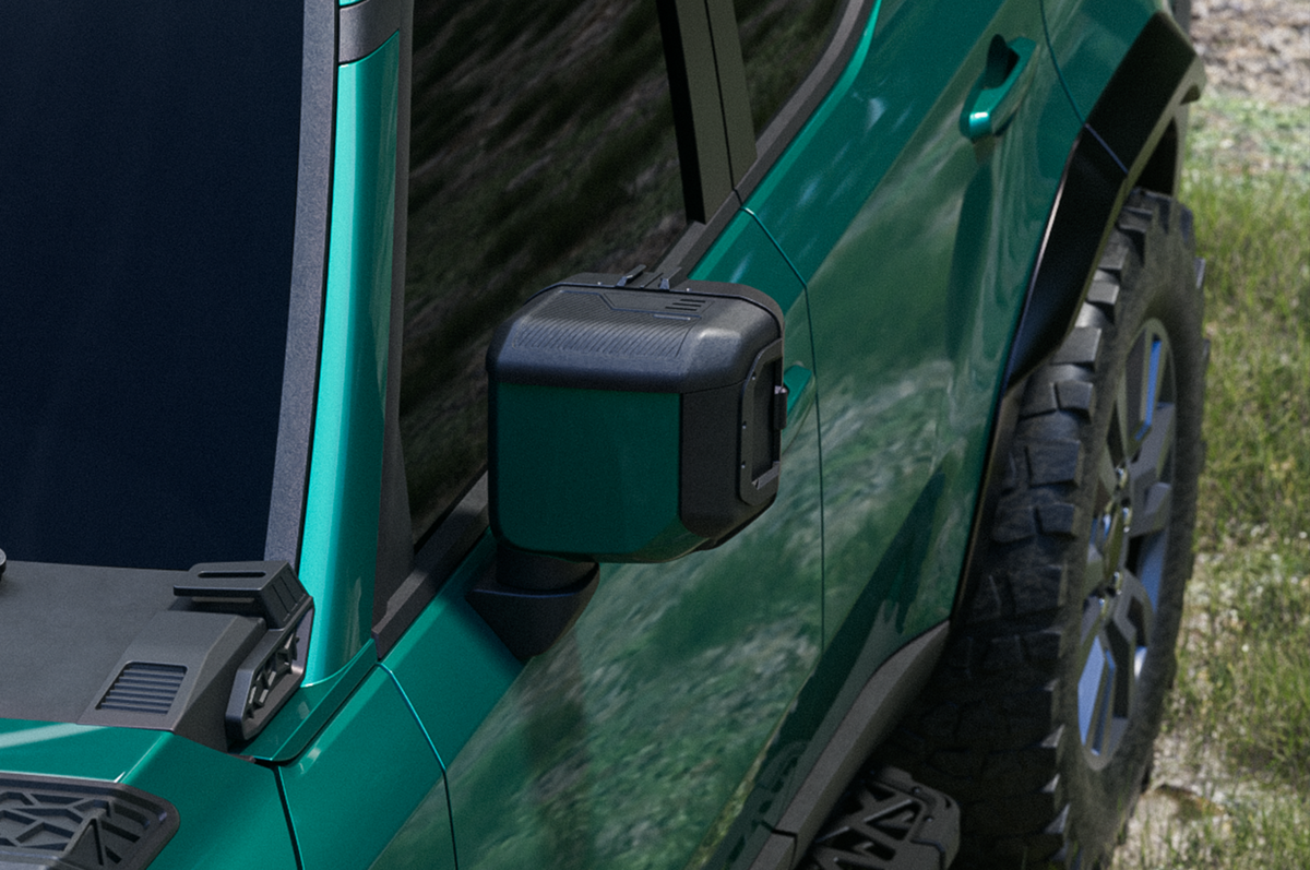 Upgrade Beyond Factory Mirrors - Toyota LC250 / Land Cruiser 1958 Mirror Guards (Mag-Al, GoPro Mount)
