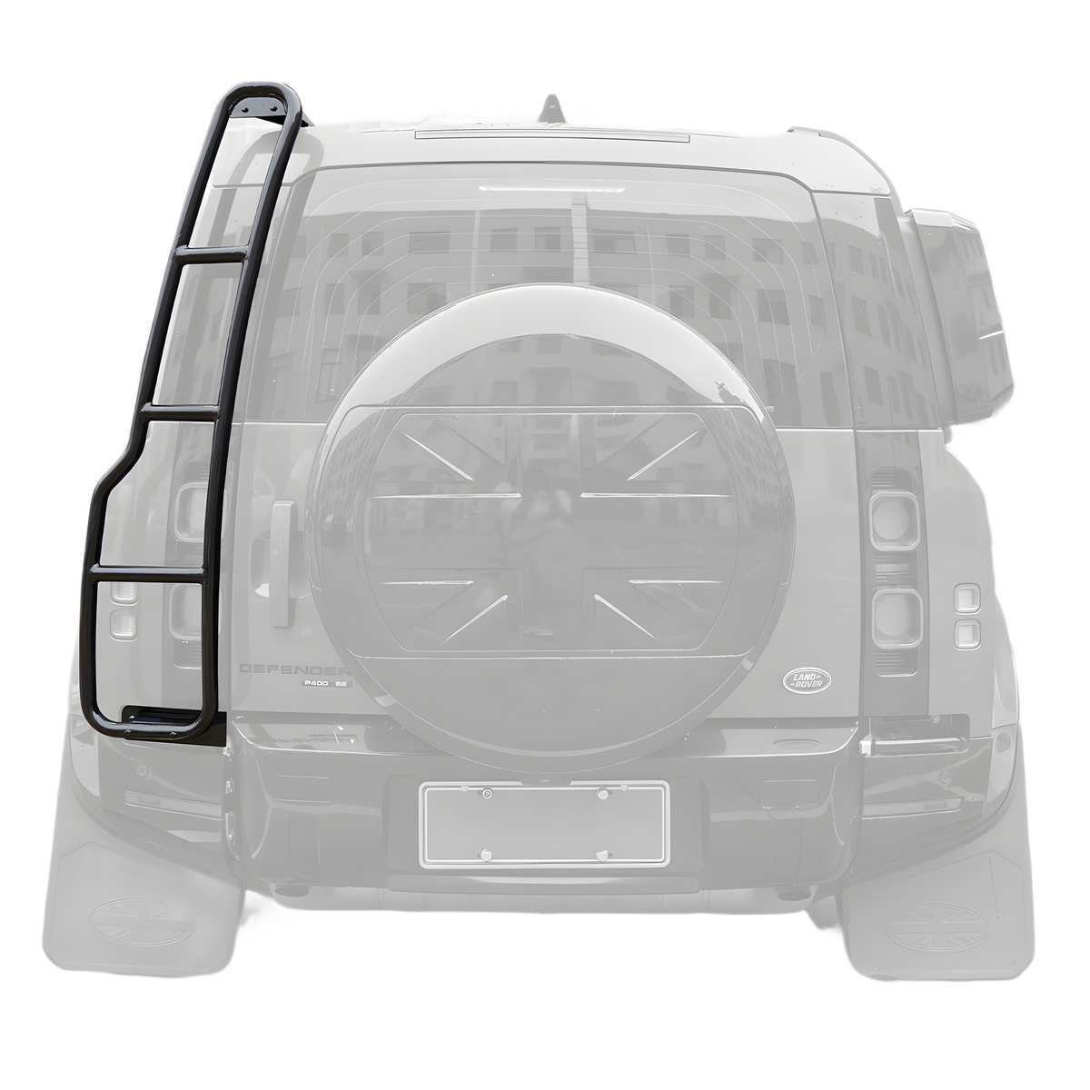 Land Rover Defender 90 & 110 with rear ladder installed