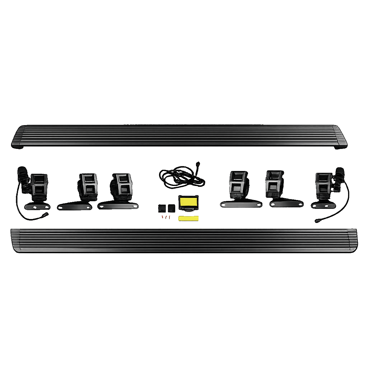 PLOMOR electric running boards with LED light strip for INEOS Grenadier Quartermaster