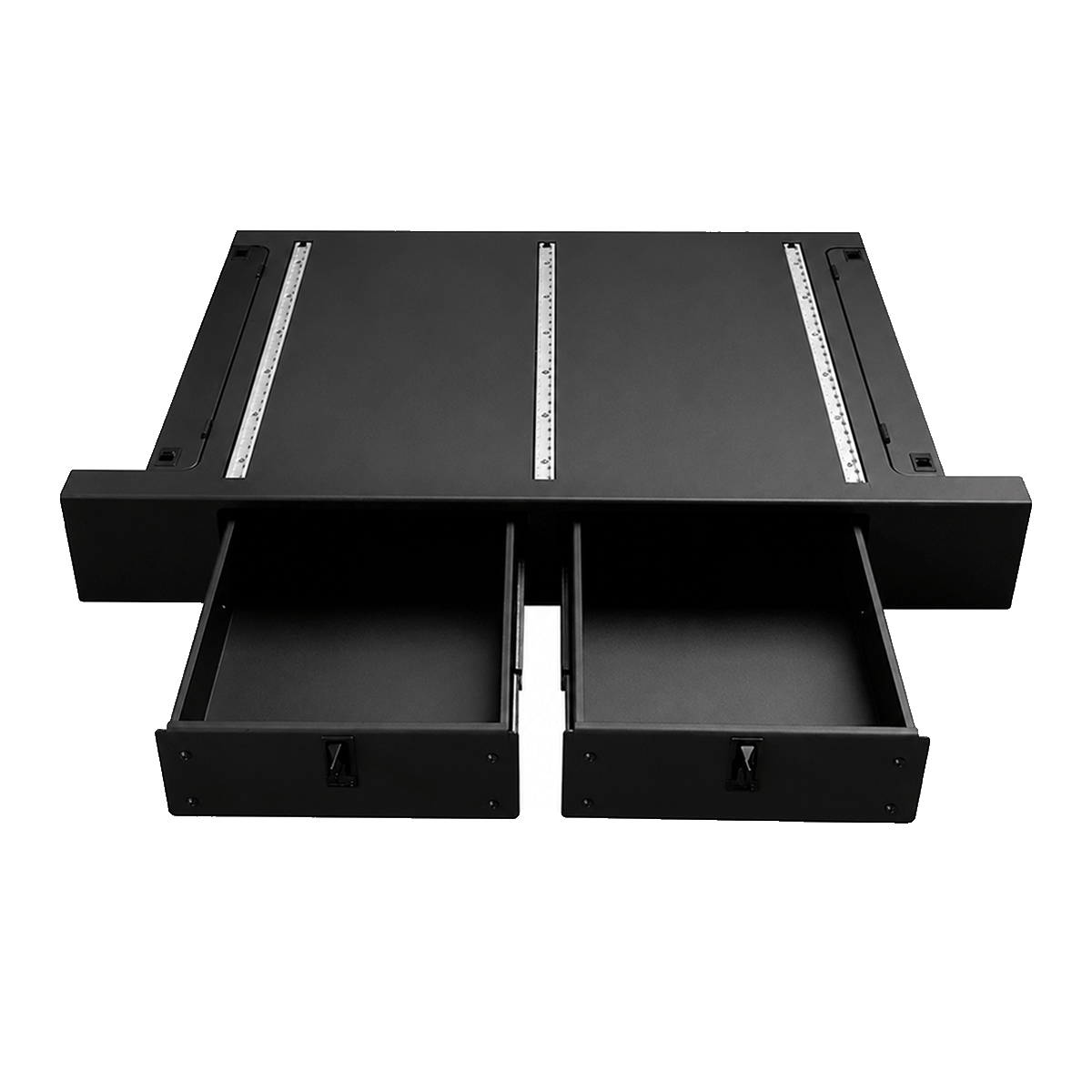 PLOMOR twin drawer storage system installed in INEOS Grenadier rear cargo area