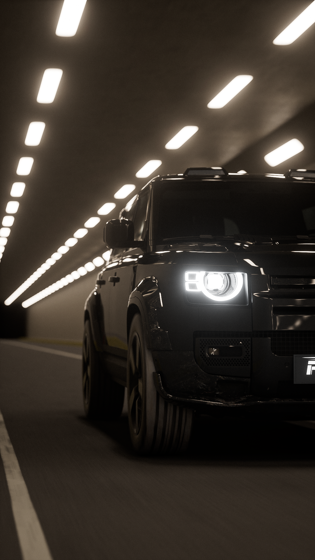 PLOMOR Land Rover Defender L663 night front styling and premium exterior upgrade