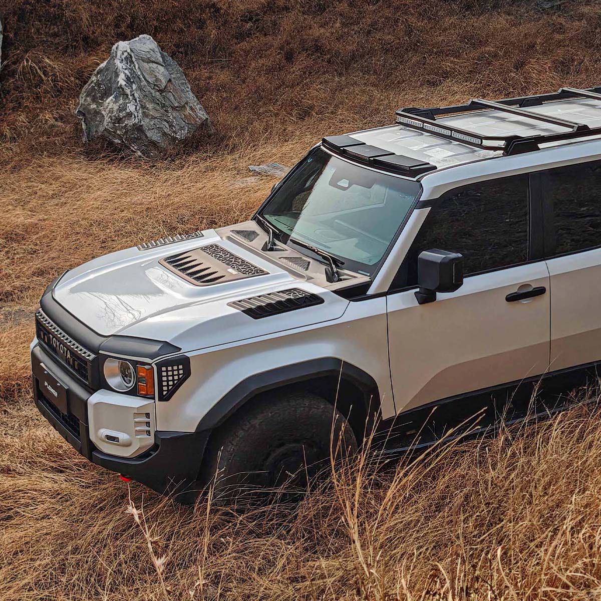 Toyota Land Cruiser LC250 Aluminum + ABS Aggressive Off-Road Hood (2024–2027)