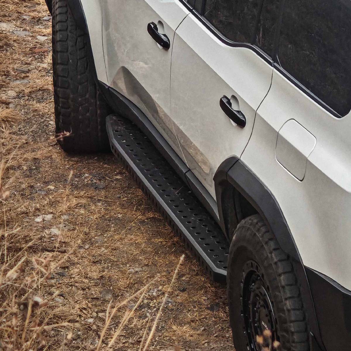 PLOMOR Steel Perforated Side Steps for Toyota Land Cruiser LC250 2024-2026 | Off-Road Upgrade