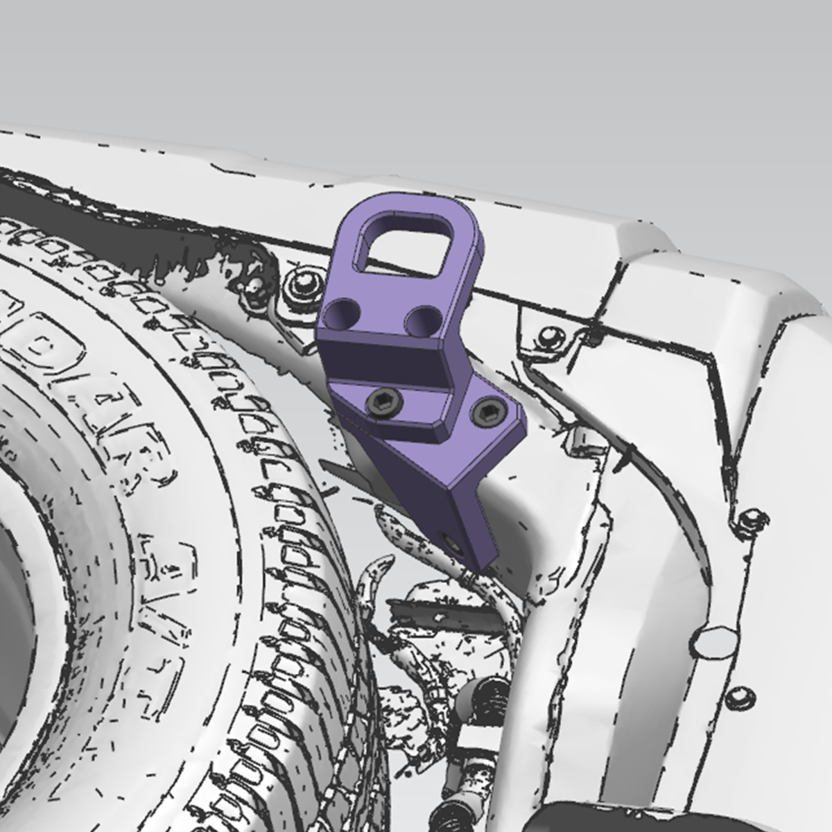 CNC billet aluminum tow hooks for Toyota LC250 and Land Cruiser 1958, designed for high-load off-road recovery.