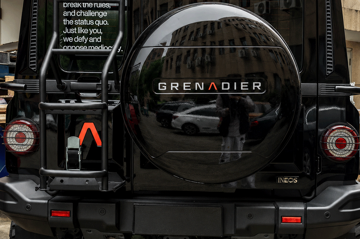 Grenadier Decal Included - PLOMOR Hard Spare Wheel Cover for INEOS Grenadier Wagon 2023–2025 | Defender-Style Hard Shell Tyre Cover
