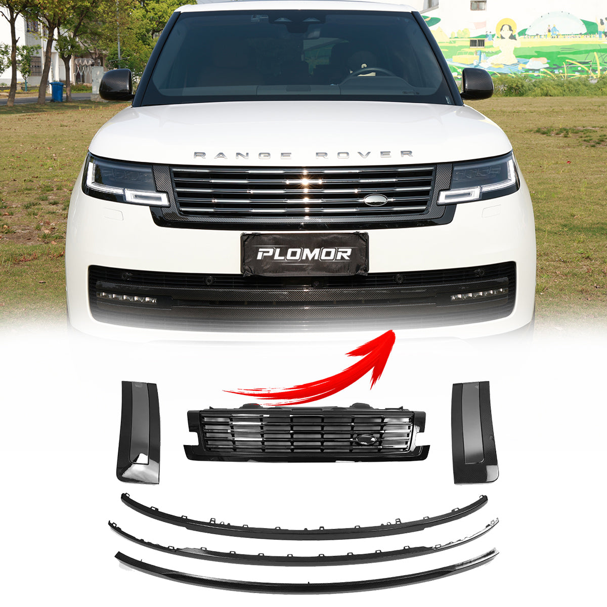 PLOMOR Full Carbon Fiber Exterior Kit for Range Rover L460 – OEM Fitment