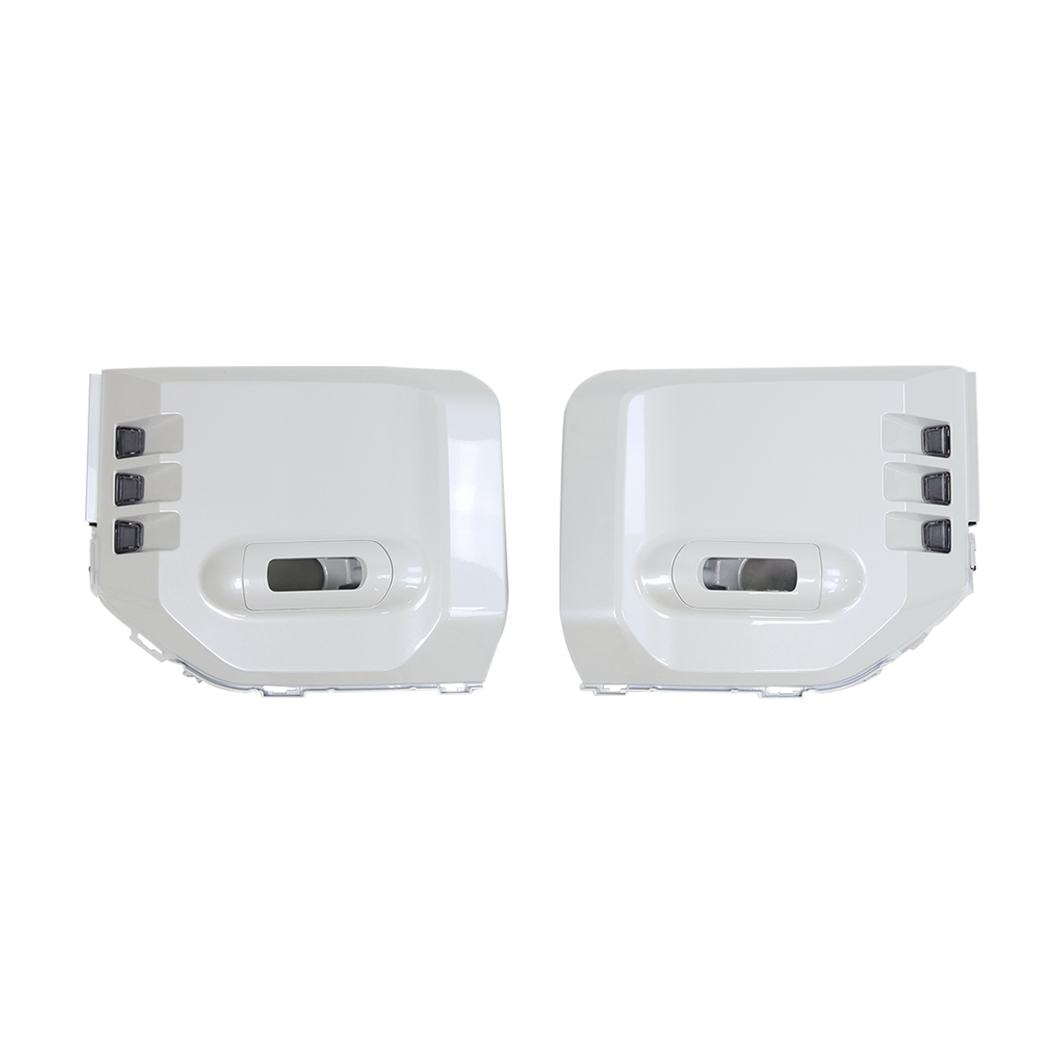 Fog Light Frames for Toyota Land Cruiser LC250 – White ABS