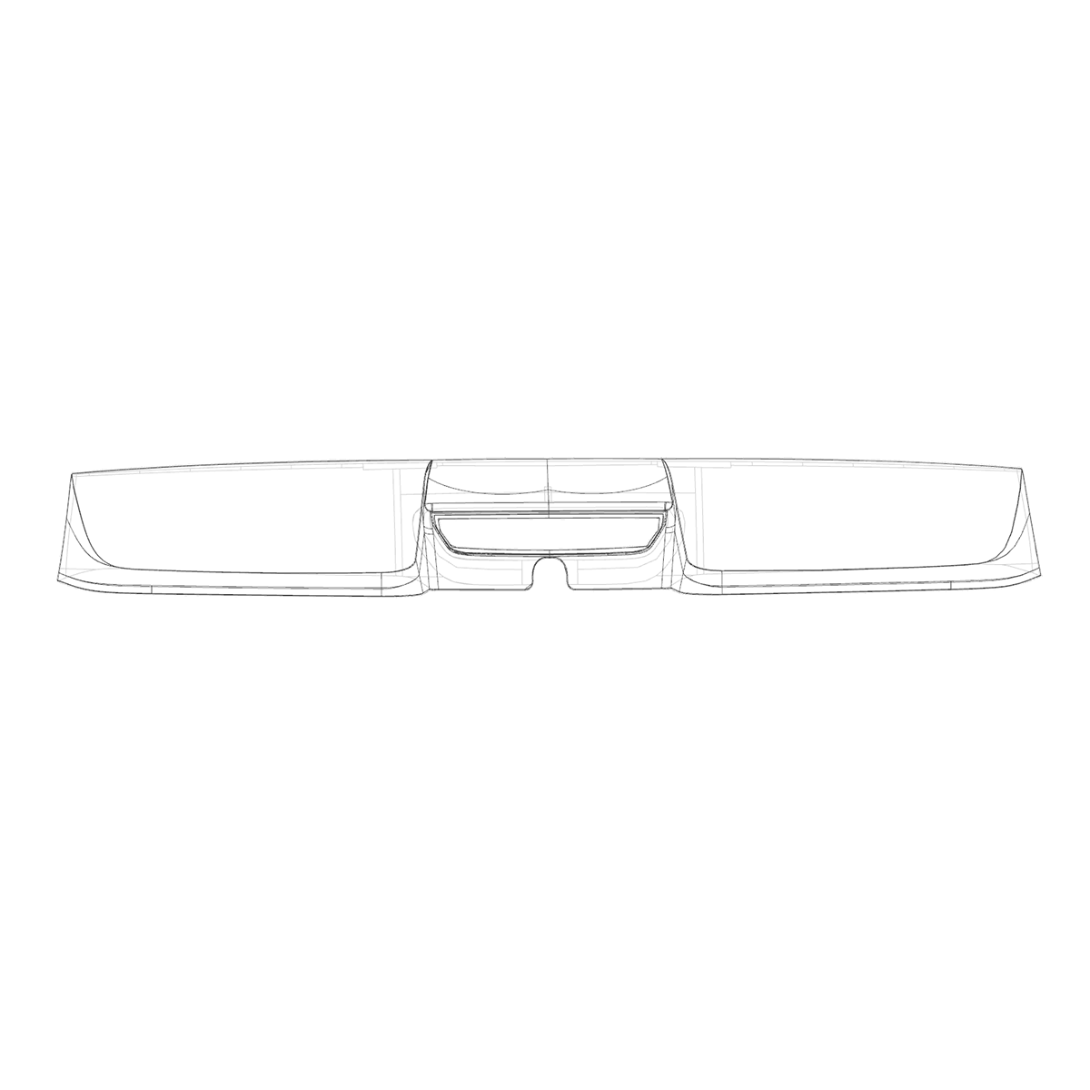 Rear Spoiler for Toyota Land Cruiser LC250 – Gloss Black ABS