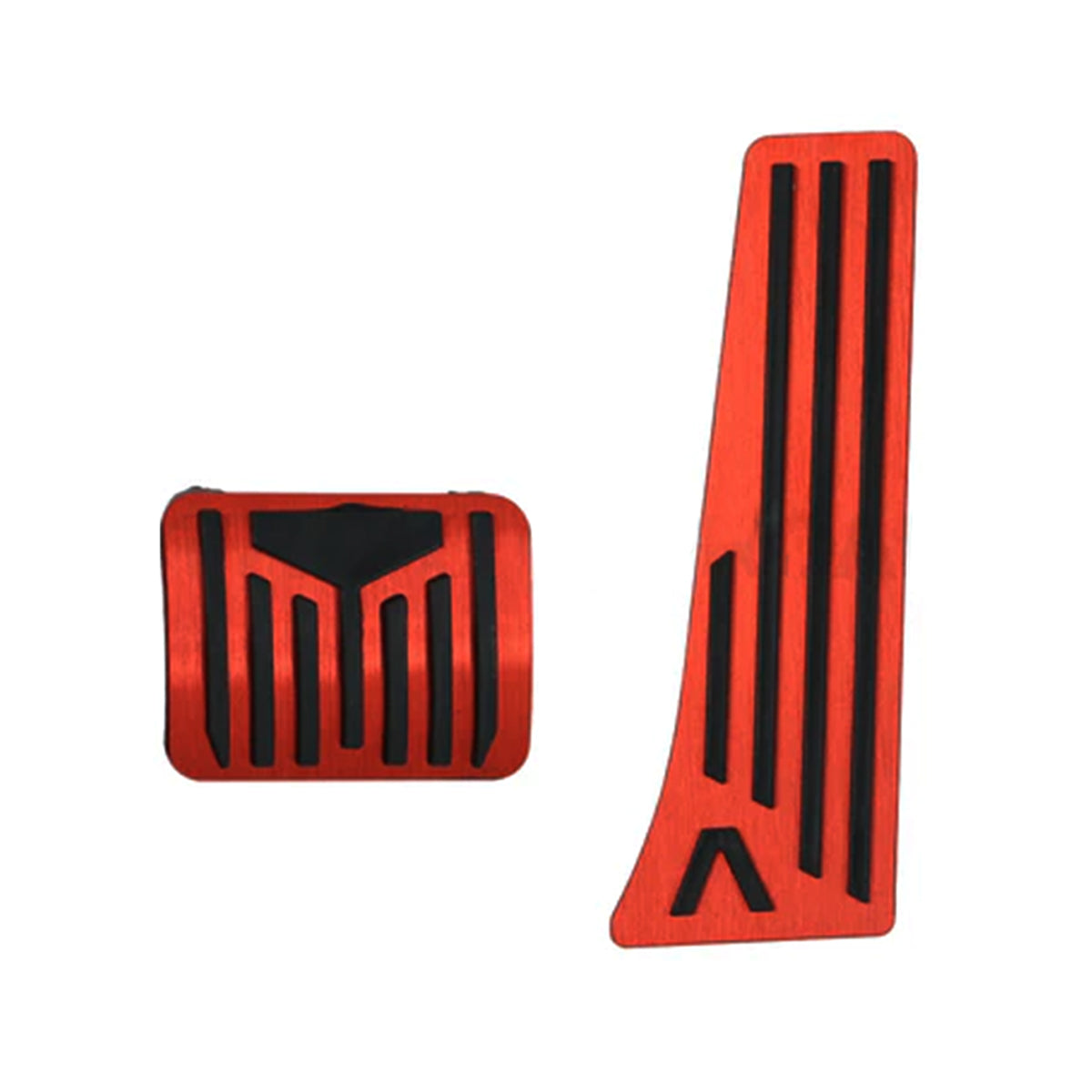 PLOMOR red anti-slip aluminum accelerator & brake pedal covers
