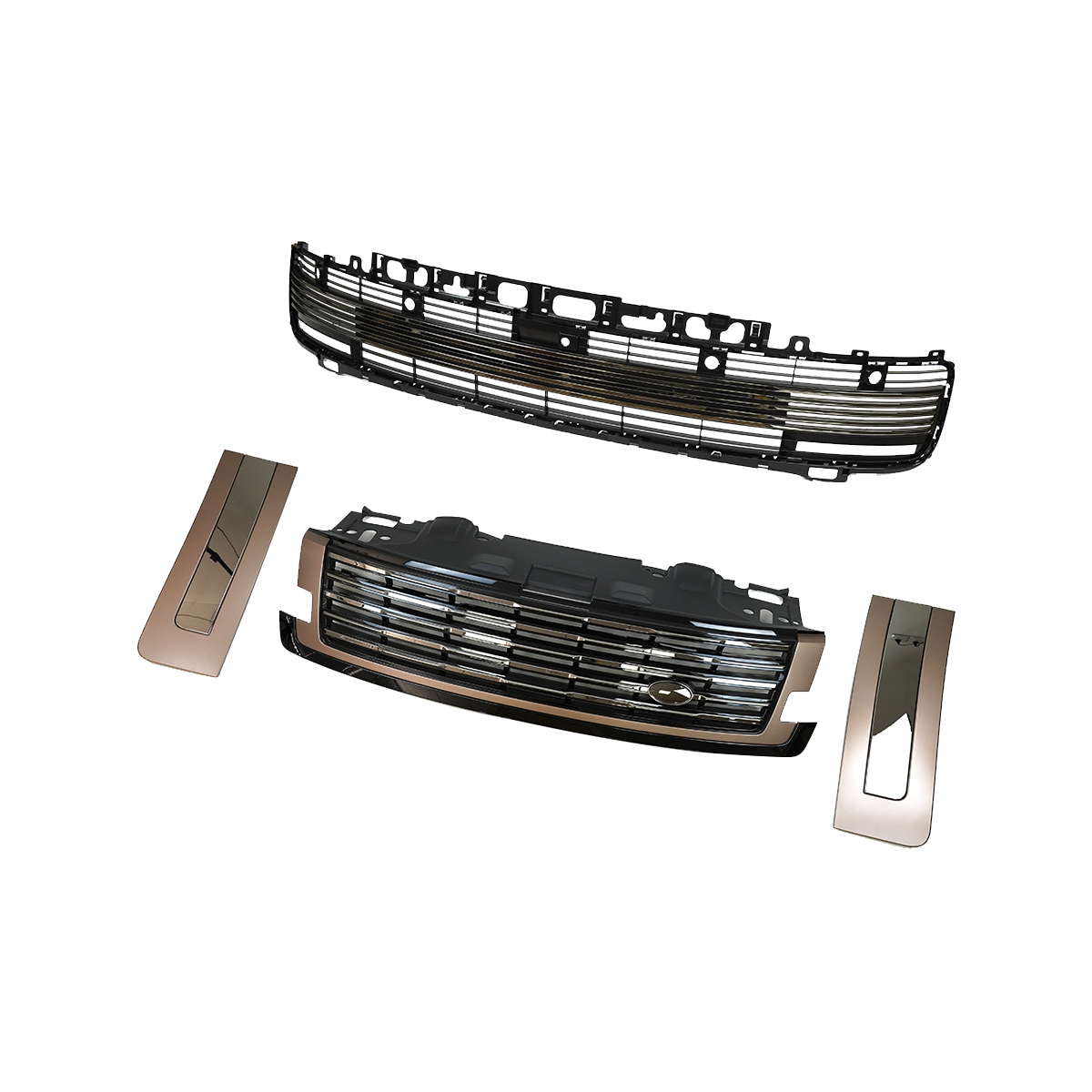Front Grille Upgrade Kit in ABS and Chrome for Range Rover Sport L460