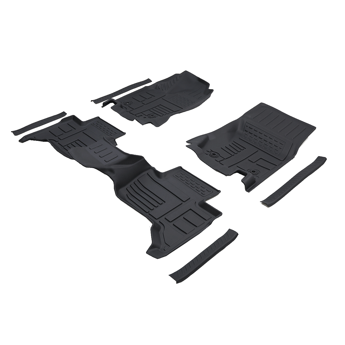 All-Weather Floor Mats & Boot Liner for Toyota Land Cruiser LC250 (LHD & RHD) – Waterproof TPE Custom Fit