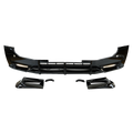 ZHOUS LED Front Lip Spoiler Kit for Land Rover Defender 90/110 – Gloss Black ABS