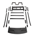 ZHOUS Carbon Fibre Roof Frame Ladder – Custom Fit for Defender 110 (Black)