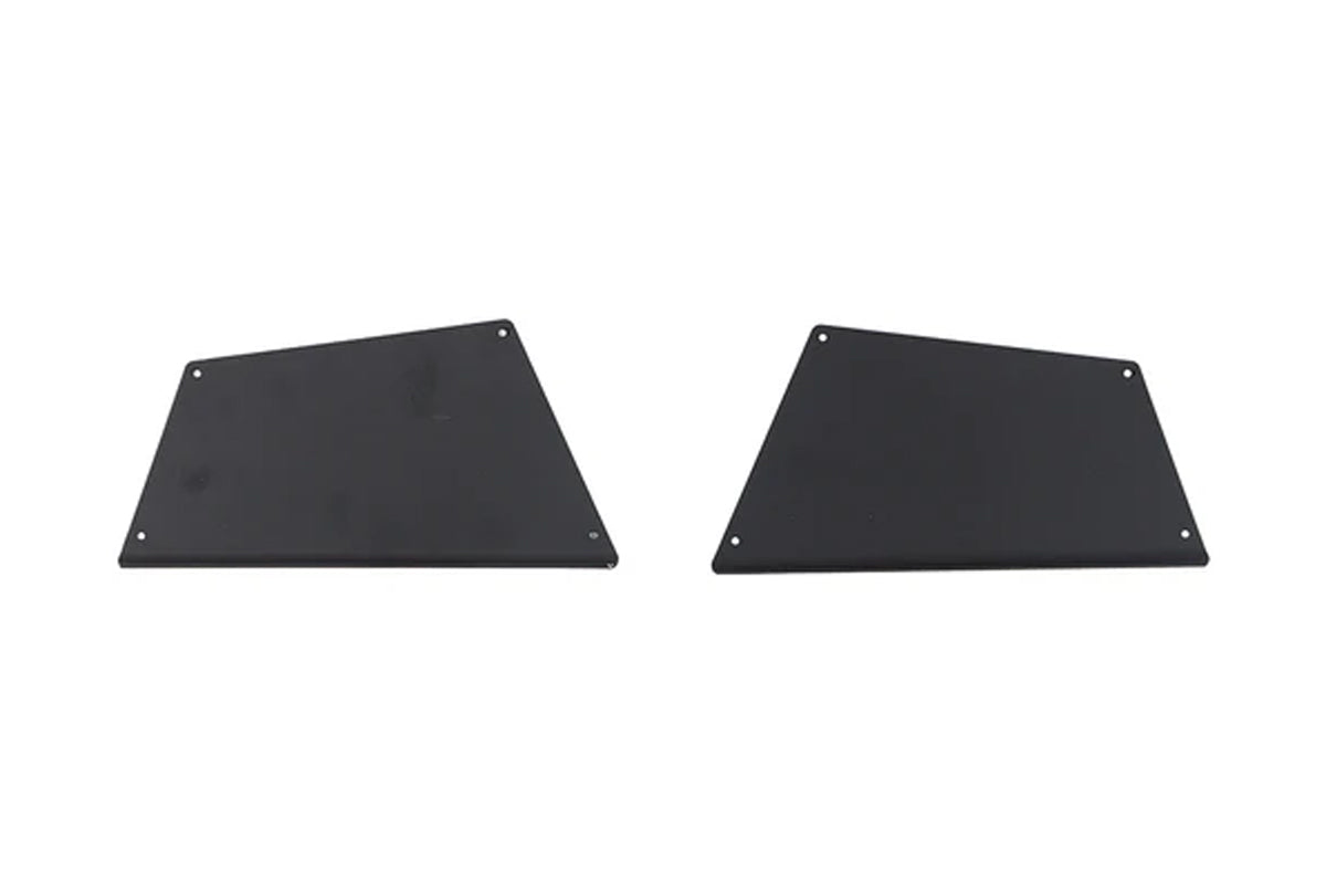 Left & Right Coverage - PLOMOR Front Bumper Corner Step Plate Covers for INEOS Grenadier 2022–2026, Black Anodised Aluminium, Station Wagon & Quartermaster