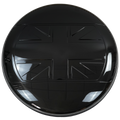ABS Spare Tire Cover with Union Jack (Glossy & Matte Black)-1