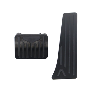 Accelerator & Brake Pedal Covers -Anti-Slip Aluminium (Black / Blue / Silver)-1