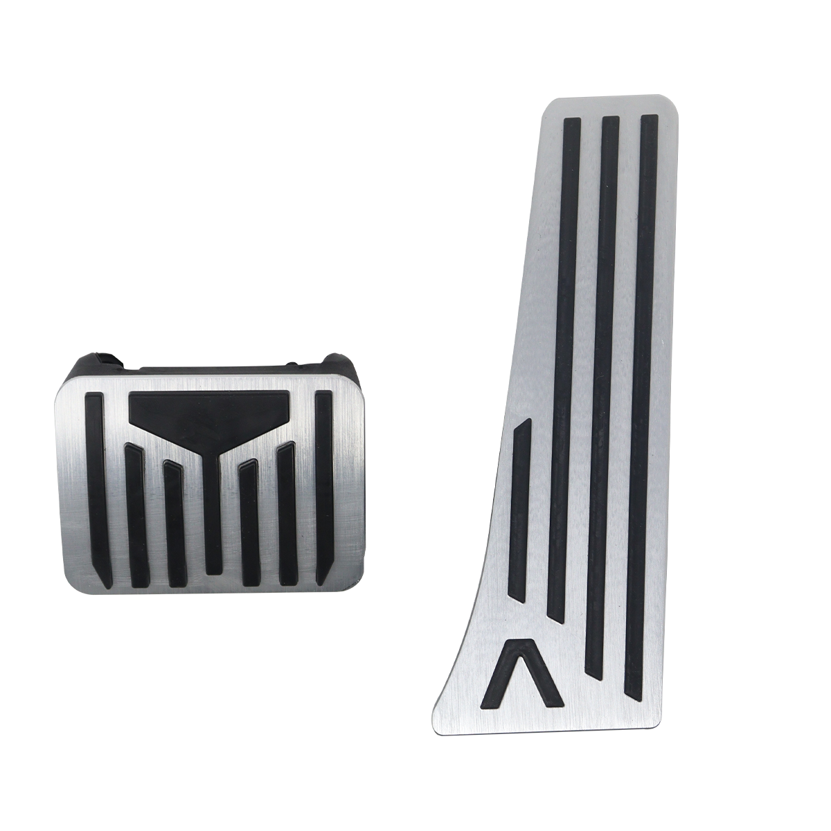 Accelerator & Brake Pedal Covers -Anti-Slip Aluminium (Black / Blue / Silver)-10