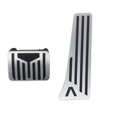 Accelerator & Brake Pedal Covers -Anti-Slip Aluminium (Black / Blue / Silver)-10