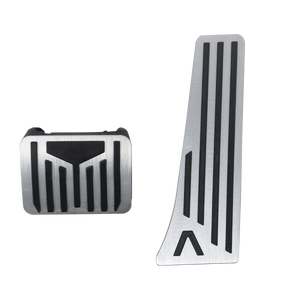 Accelerator & Brake Pedal Covers -Anti-Slip Aluminium (Black / Blue / Silver)-10