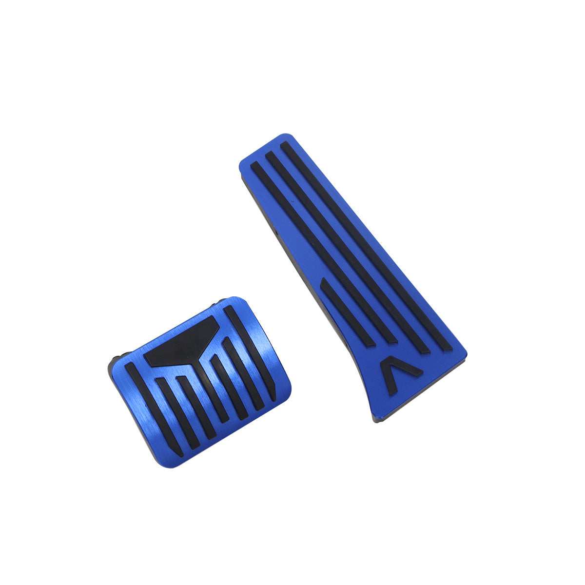 Accelerator & Brake Pedal Covers -Anti-Slip Aluminium (Black / Blue / Silver)-15