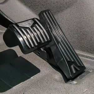 Accelerator & Brake Pedal Covers -Anti-Slip Aluminium (Black / Blue / Silver)-5