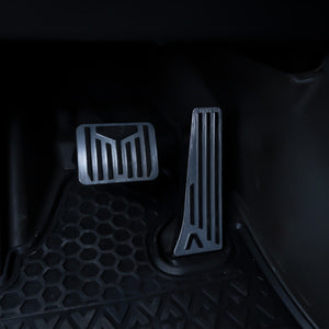 Accelerator & Brake Pedal Covers -Anti-Slip Aluminium (Black / Blue / Silver)-6