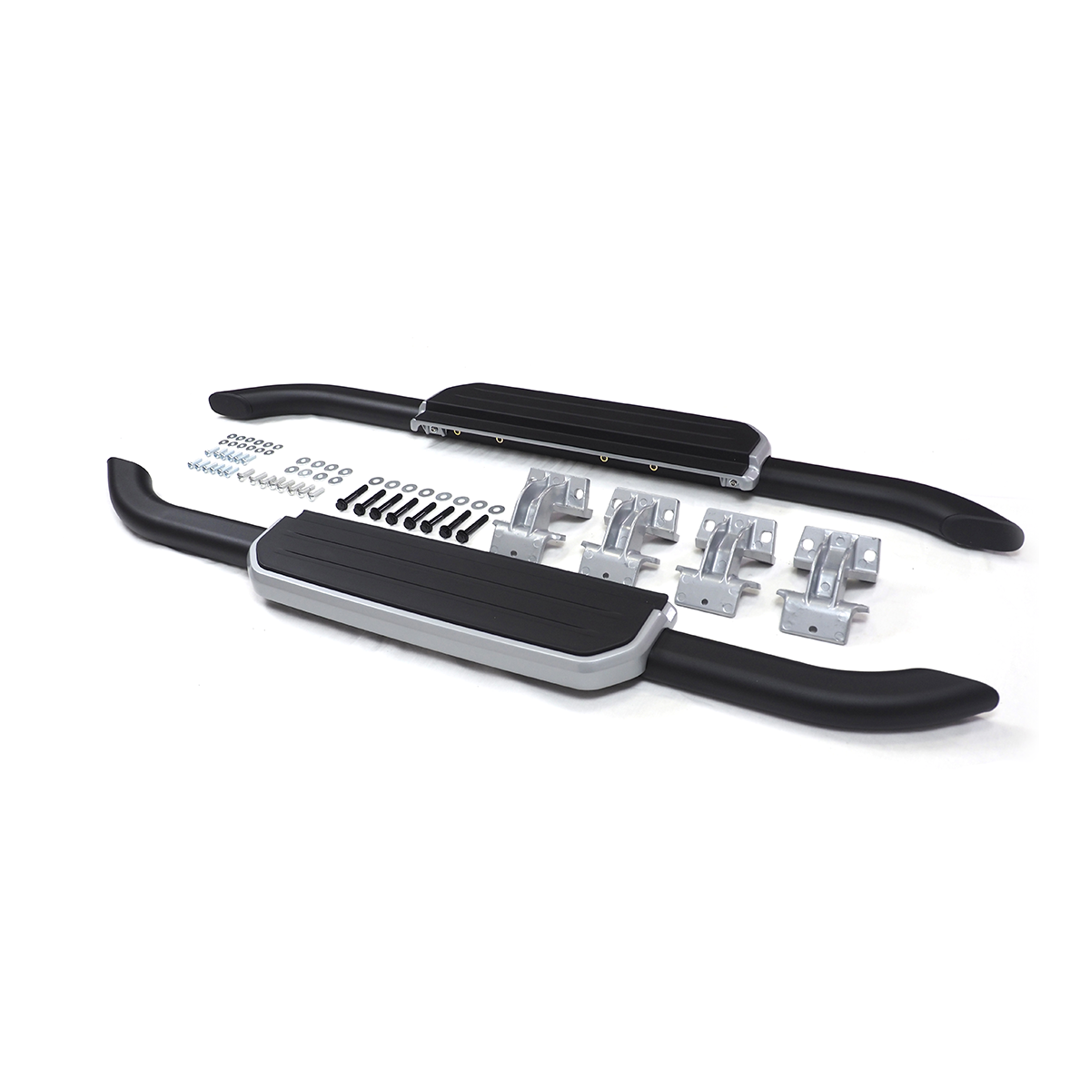 Land Rover Defender 110 side step aluminum structure (silver trim)