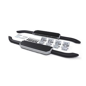 Land Rover Defender 110 side step aluminum structure (silver trim)