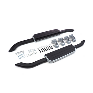 Land Rover Defender 110 side step aluminum structure (silver trim)