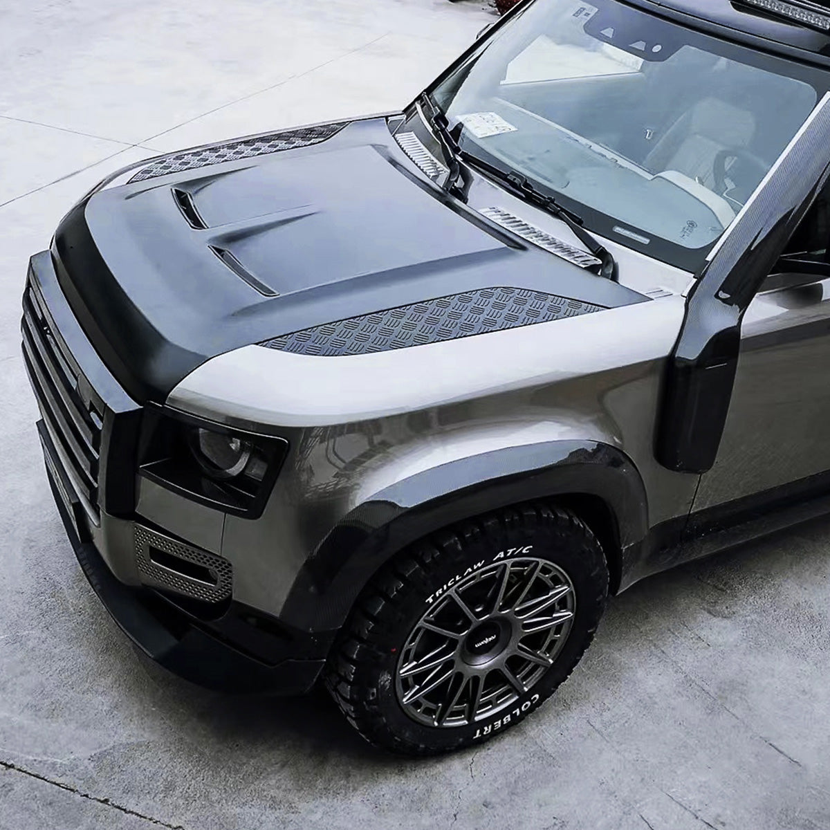 Bonnet Hood Carbon Fiber (Natural / Camouflage) & Aluminum Options-5