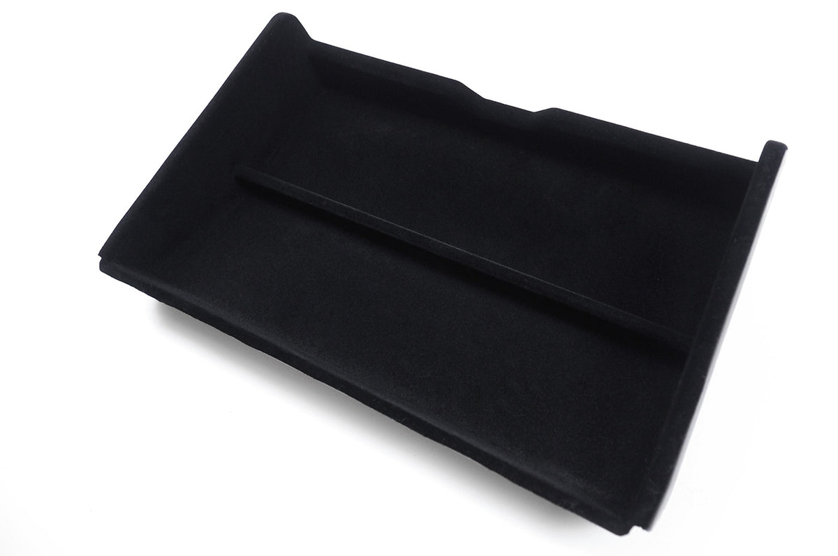 Available in Silicone and Flocked Versions - Center Console Lower Storage Tray  (Silicone & Flocked Options)