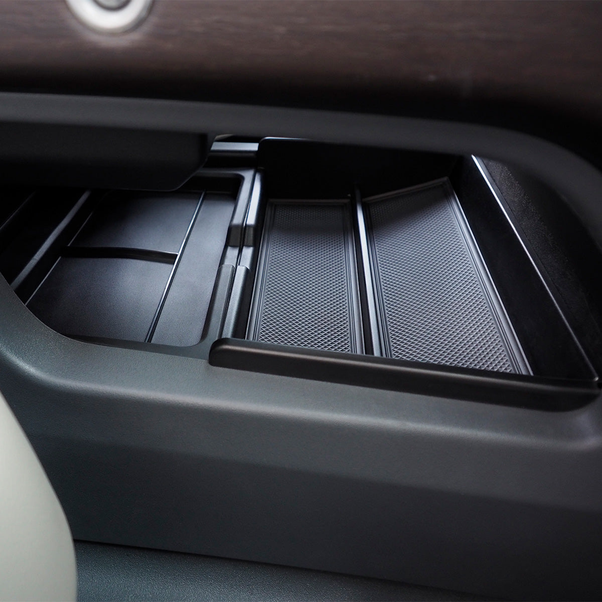 Center Console Lower Storage Tray  (Silicone & Flocked Options)-4
