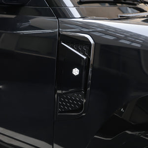 off road scene installed side vent styling Defender