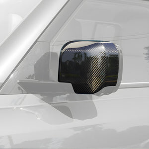 Easy 3M stick-on installation of PLOMOR Carbon Fiber Mirror Cover