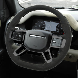 Flat-Bottom Performance Steering Wheel – Nappa / Alcantara / Alcantara + Carbon Fiber-4