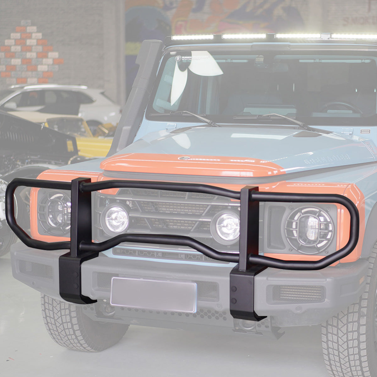 Front Bull Bar for INEOS Grenadier – Heavy-Duty Steel Grille Guard-2