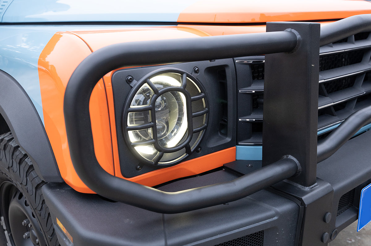 Off-road grille guard for Grenadier - Front Bull Bar for INEOS Grenadier – Heavy-Duty Steel Grille Guard