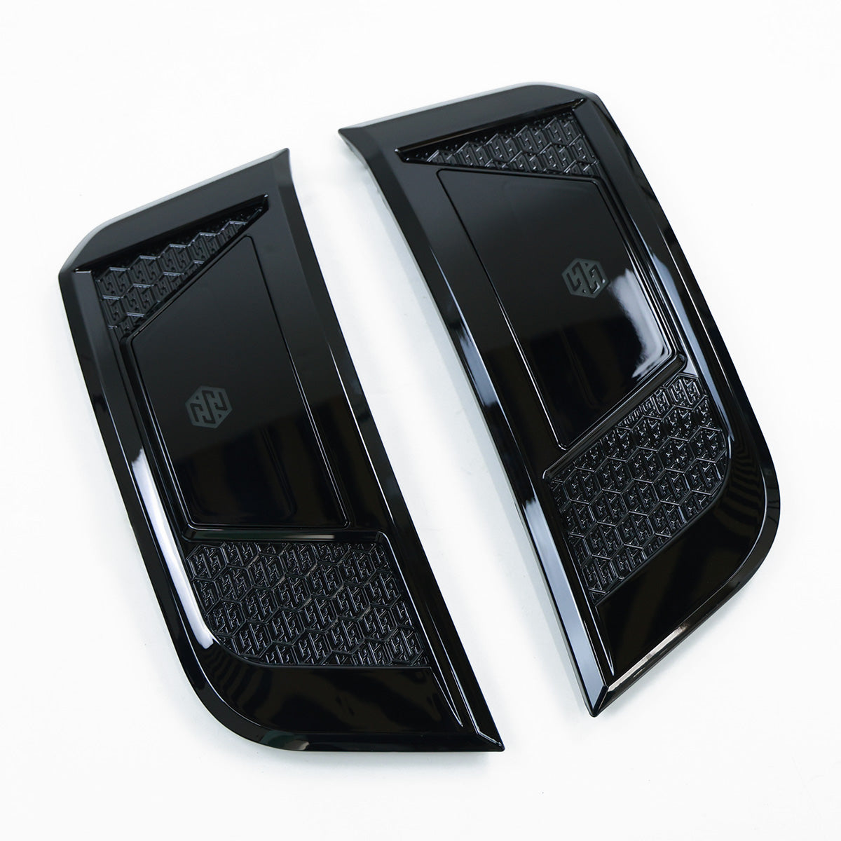 Gloss black ABS material texture side vent cover