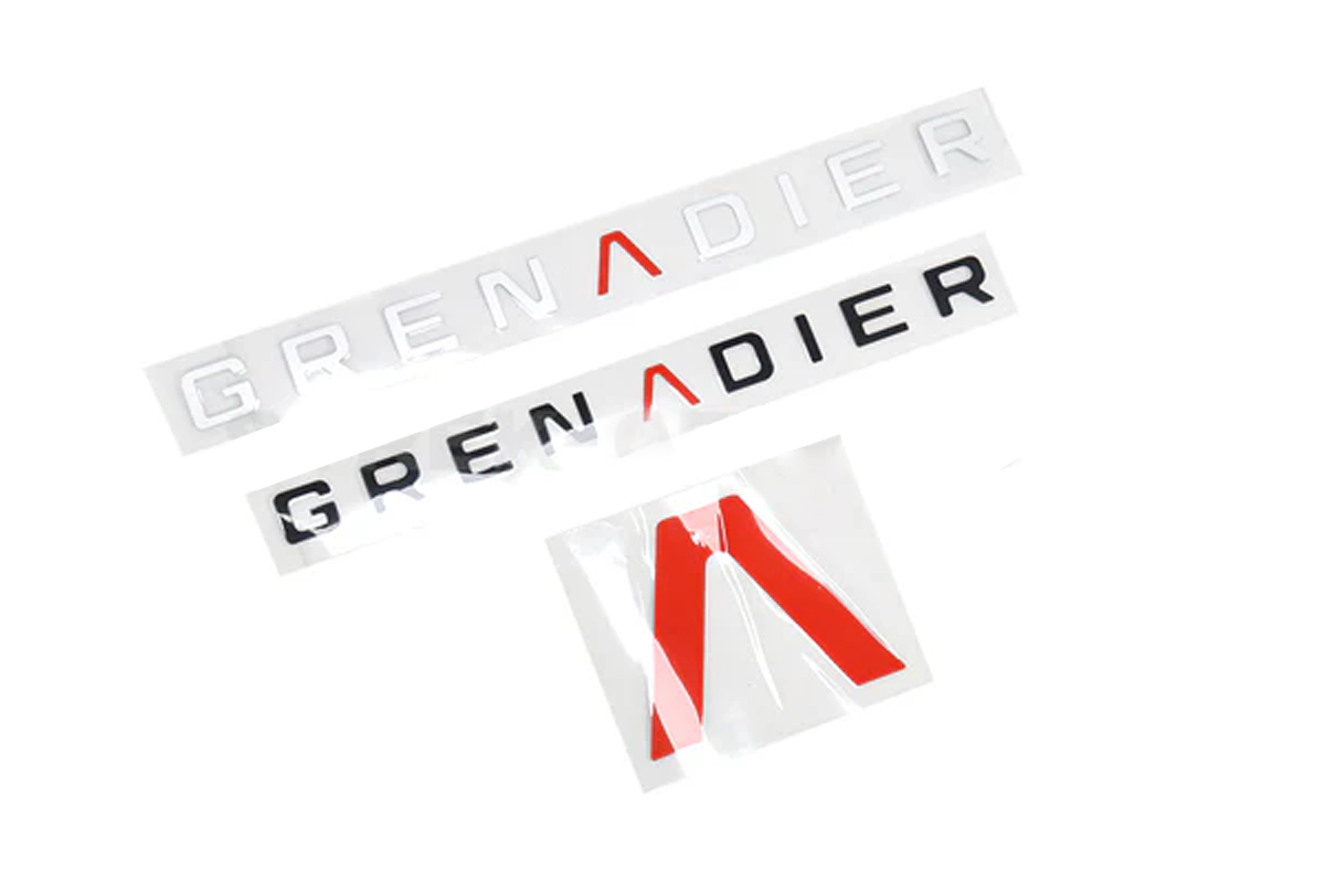 Bold Red “A” Design – Sporty Custom Look - Ineos Grenadier Custom A-Shaped Logo Decals - Specialized Stickers for Hood & Tailgate