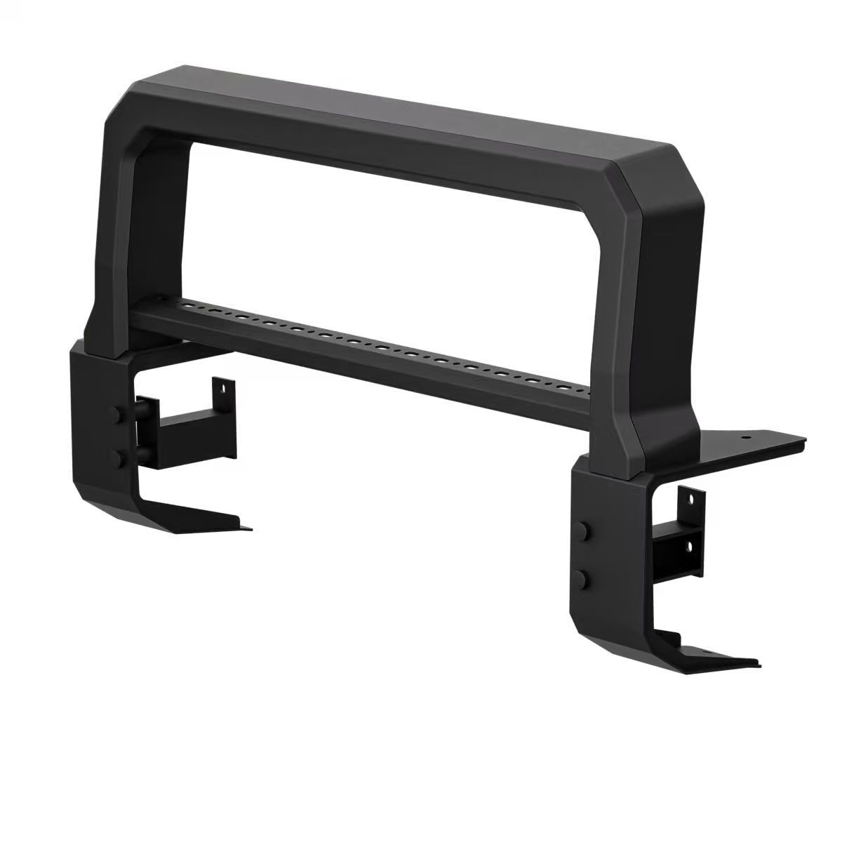 "Off-road ready front bumper for INEOS Grenadier with easy bolt-on installation and reinforced mounting for tough terrains."