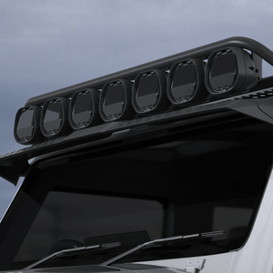 OEM-style steel light bracket installed for off-road driving